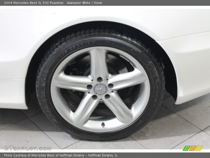 Alabaster White / Stone 2004 Mercedes-Benz SL 500 Roadster