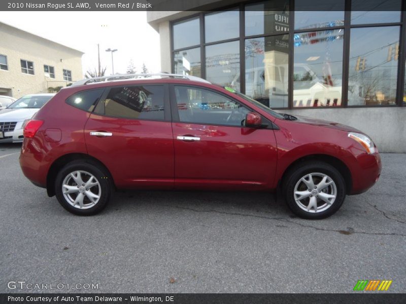 Venom Red / Black 2010 Nissan Rogue SL AWD