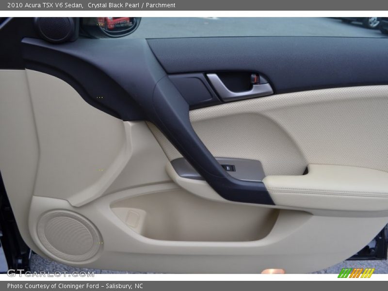 Crystal Black Pearl / Parchment 2010 Acura TSX V6 Sedan