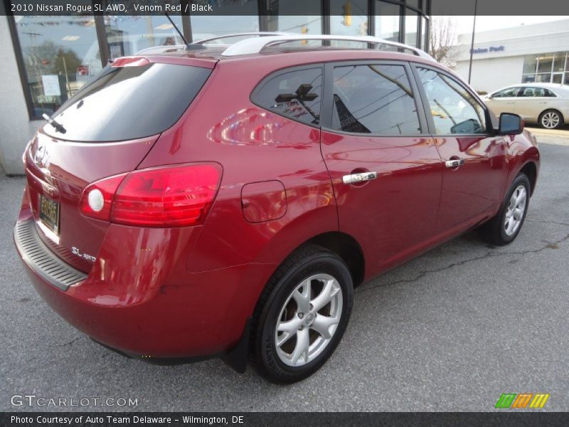Venom Red / Black 2010 Nissan Rogue SL AWD