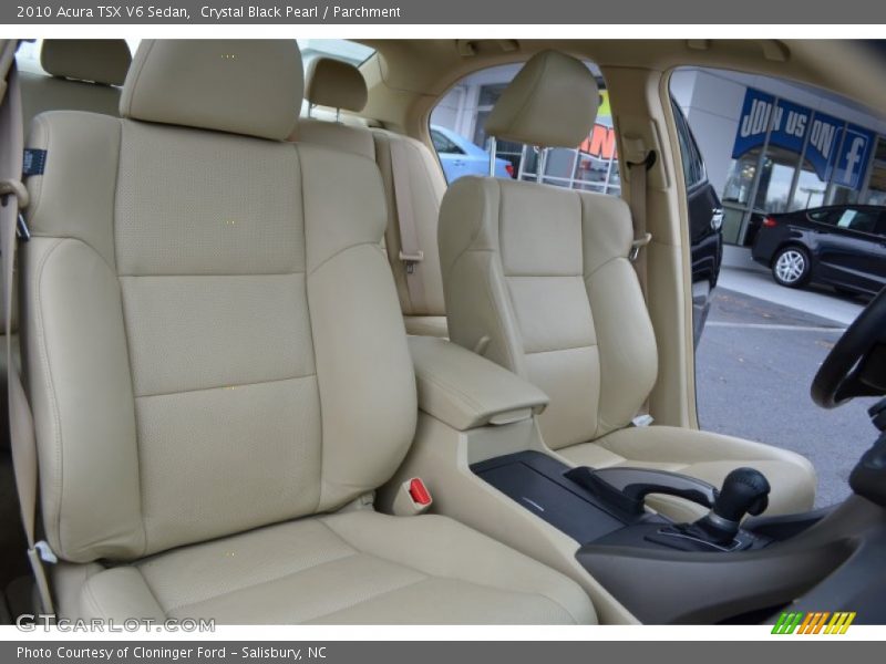 Crystal Black Pearl / Parchment 2010 Acura TSX V6 Sedan