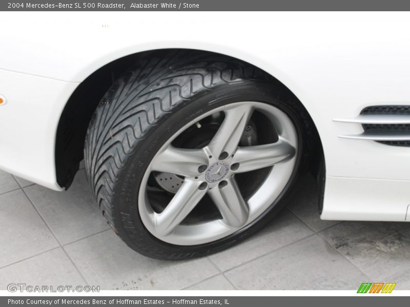 Alabaster White / Stone 2004 Mercedes-Benz SL 500 Roadster