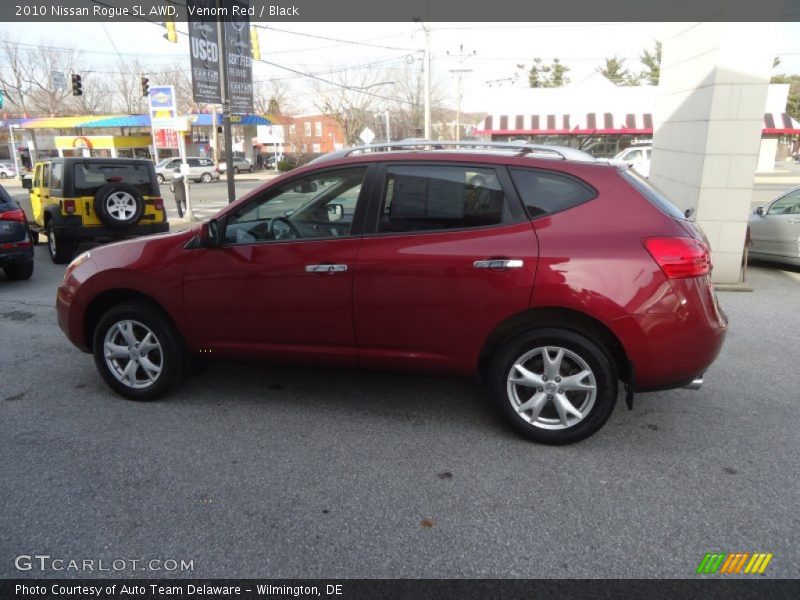 Venom Red / Black 2010 Nissan Rogue SL AWD