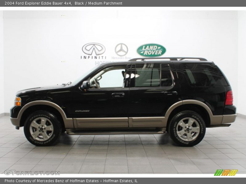 Black / Medium Parchment 2004 Ford Explorer Eddie Bauer 4x4