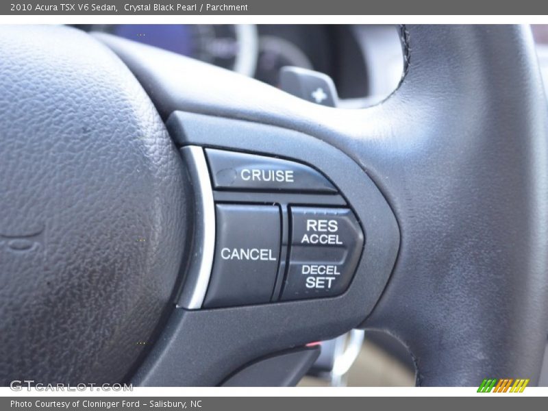 Crystal Black Pearl / Parchment 2010 Acura TSX V6 Sedan