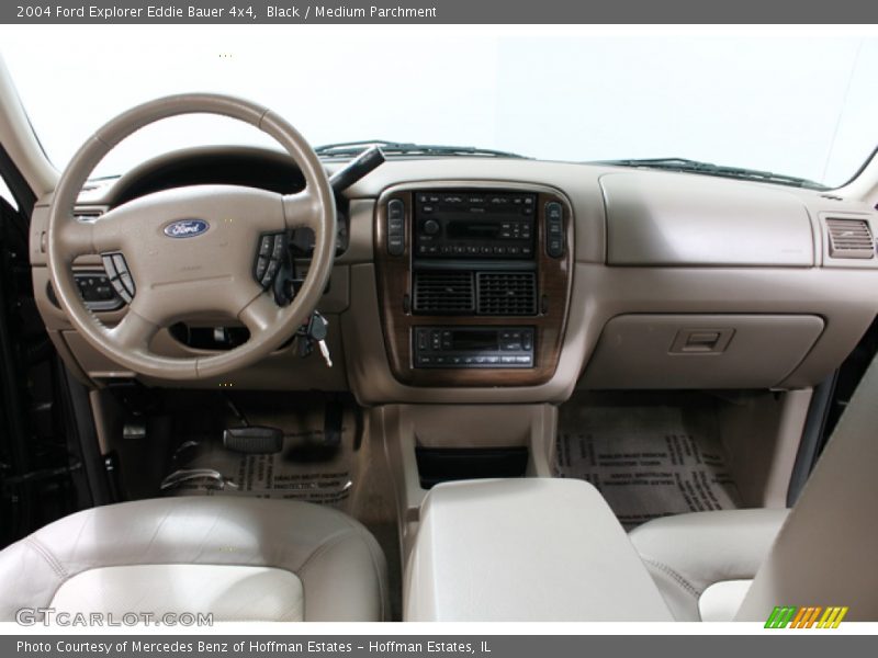 Black / Medium Parchment 2004 Ford Explorer Eddie Bauer 4x4