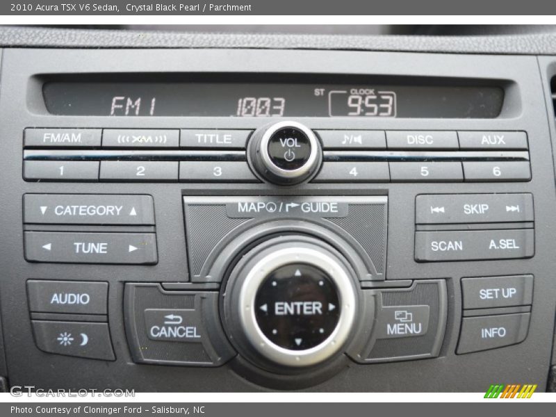 Crystal Black Pearl / Parchment 2010 Acura TSX V6 Sedan
