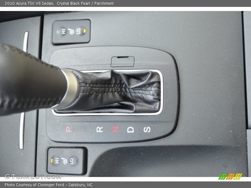 Crystal Black Pearl / Parchment 2010 Acura TSX V6 Sedan