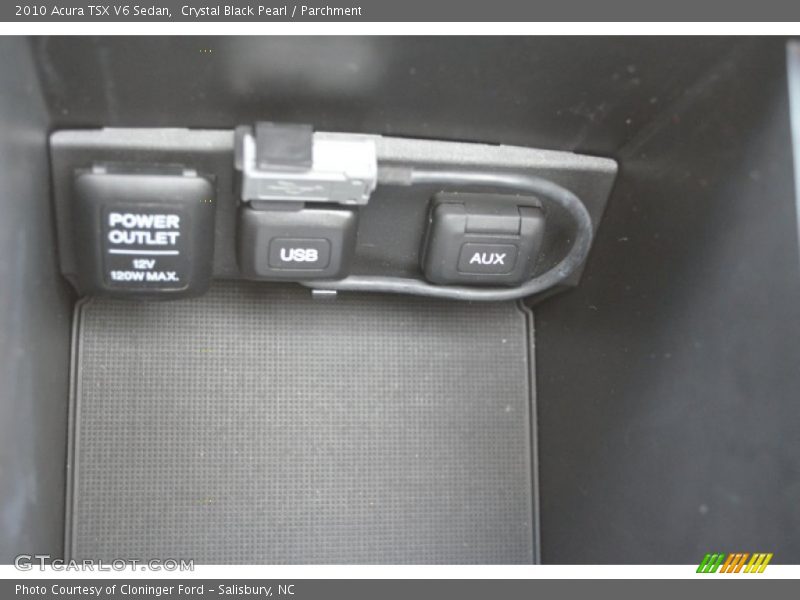 Crystal Black Pearl / Parchment 2010 Acura TSX V6 Sedan