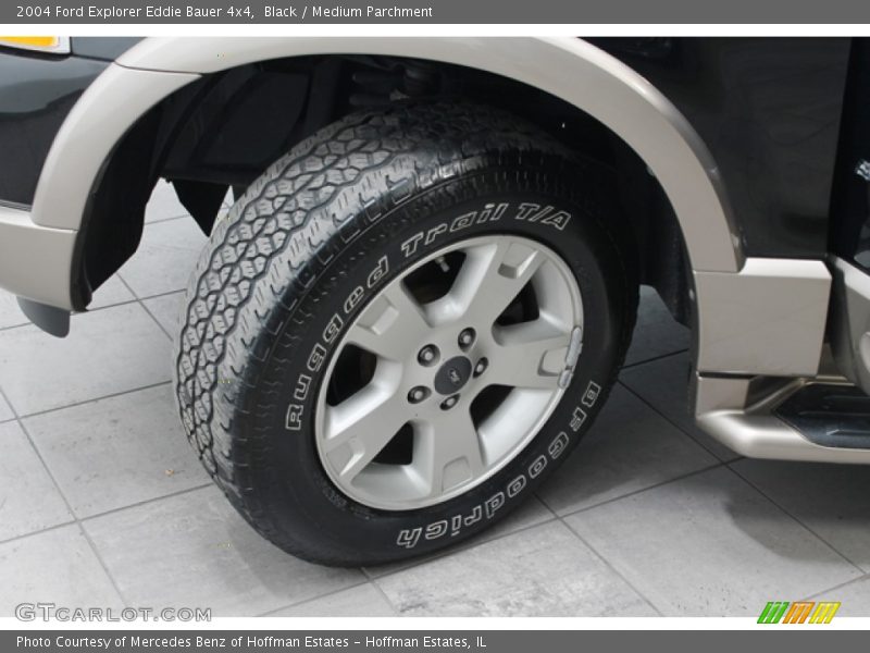 Black / Medium Parchment 2004 Ford Explorer Eddie Bauer 4x4