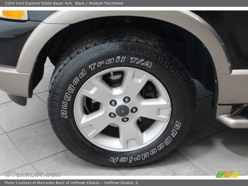 Black / Medium Parchment 2004 Ford Explorer Eddie Bauer 4x4