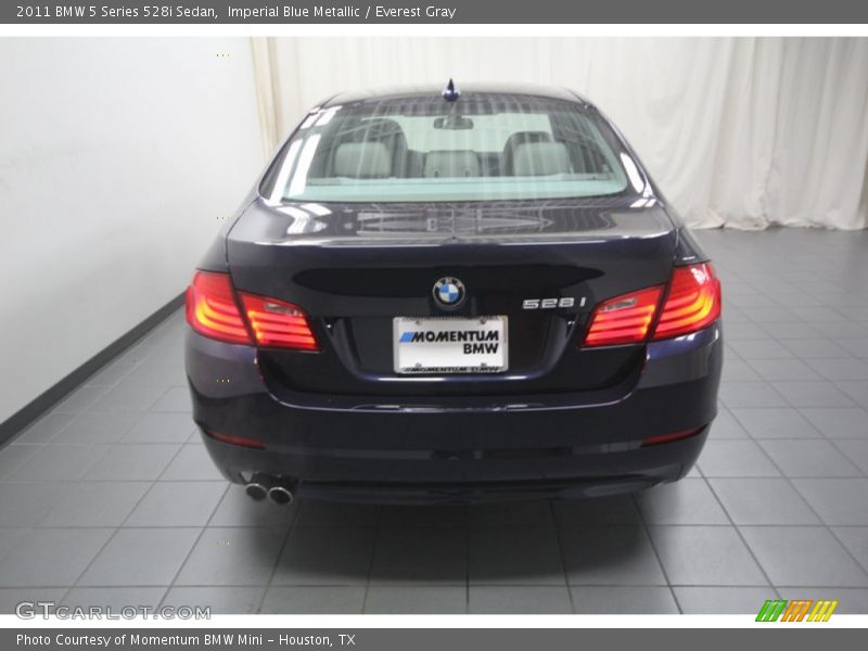 Imperial Blue Metallic / Everest Gray 2011 BMW 5 Series 528i Sedan