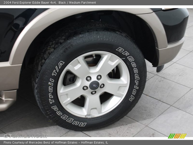 Black / Medium Parchment 2004 Ford Explorer Eddie Bauer 4x4
