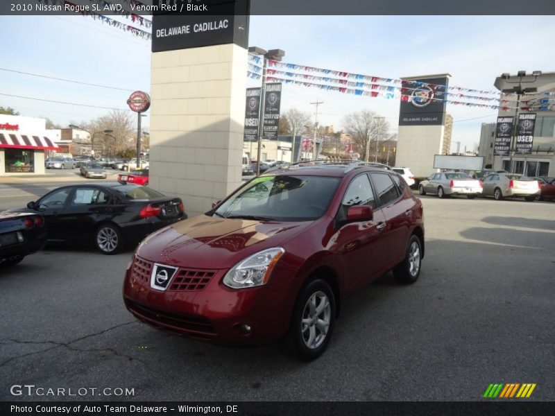 Venom Red / Black 2010 Nissan Rogue SL AWD