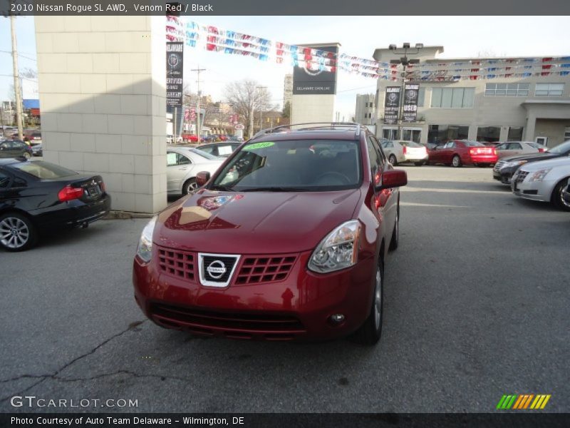 Venom Red / Black 2010 Nissan Rogue SL AWD