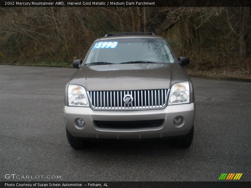 Harvest Gold Metallic / Medium Dark Parchment 2002 Mercury Mountaineer AWD