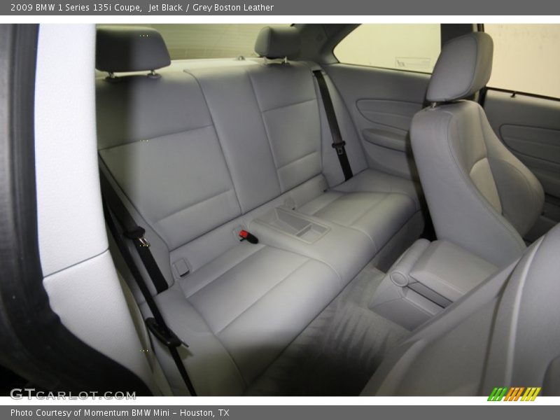 Jet Black / Grey Boston Leather 2009 BMW 1 Series 135i Coupe