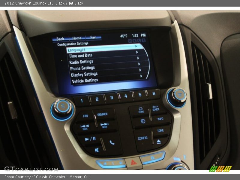 Black / Jet Black 2012 Chevrolet Equinox LT