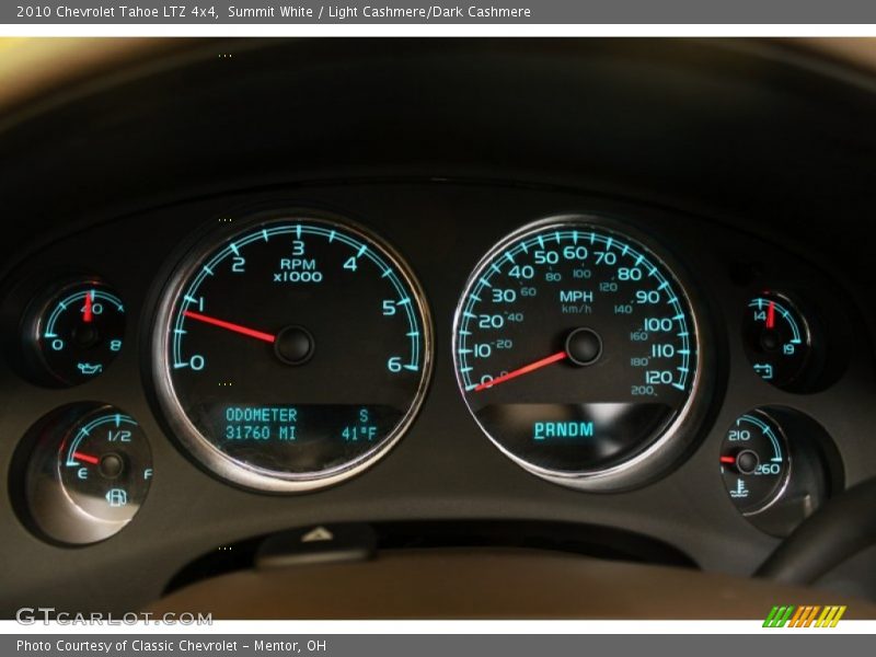 Summit White / Light Cashmere/Dark Cashmere 2010 Chevrolet Tahoe LTZ 4x4