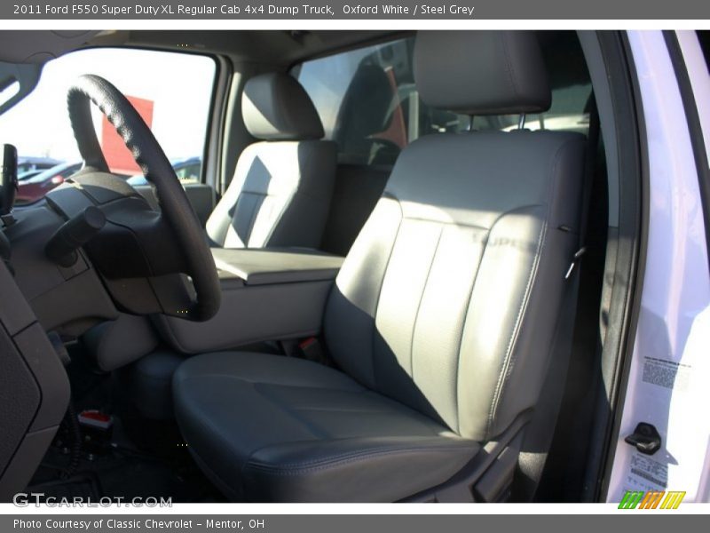 Oxford White / Steel Grey 2011 Ford F550 Super Duty XL Regular Cab 4x4 Dump Truck
