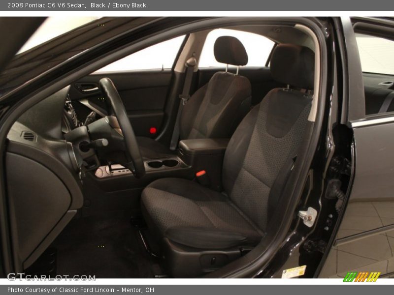 Black / Ebony Black 2008 Pontiac G6 V6 Sedan