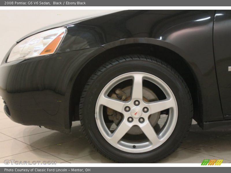 Black / Ebony Black 2008 Pontiac G6 V6 Sedan