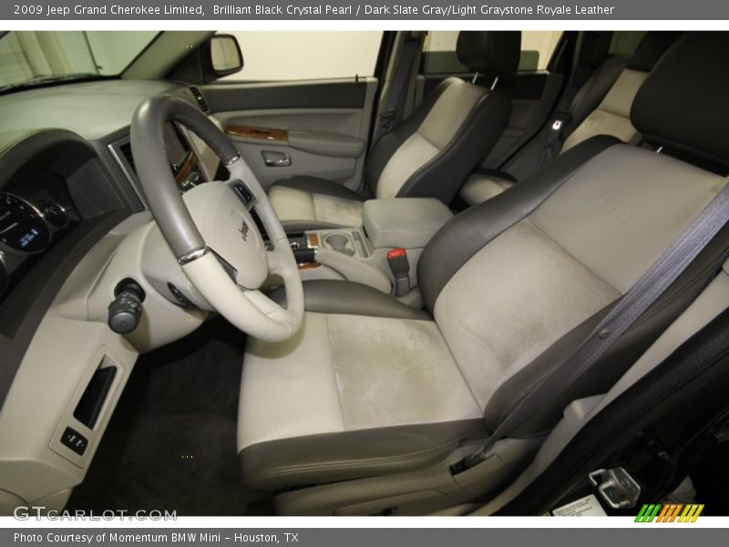  2009 Grand Cherokee Limited Dark Slate Gray/Light Graystone Royale Leather Interior