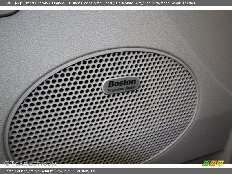 Brilliant Black Crystal Pearl / Dark Slate Gray/Light Graystone Royale Leather 2009 Jeep Grand Cherokee Limited