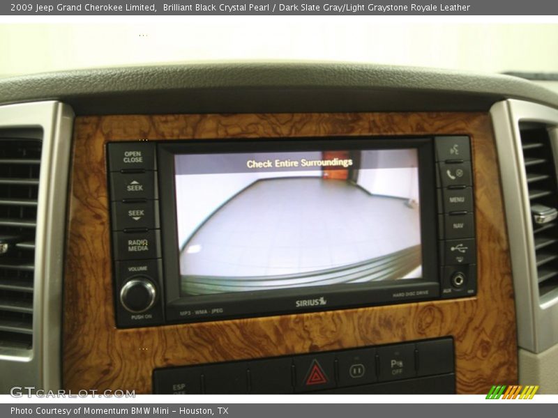 Brilliant Black Crystal Pearl / Dark Slate Gray/Light Graystone Royale Leather 2009 Jeep Grand Cherokee Limited