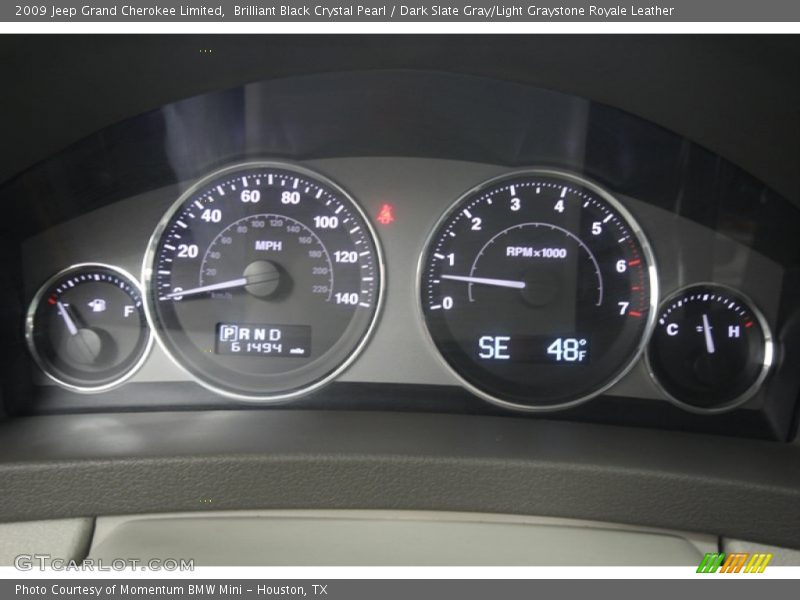  2009 Grand Cherokee Limited Limited Gauges