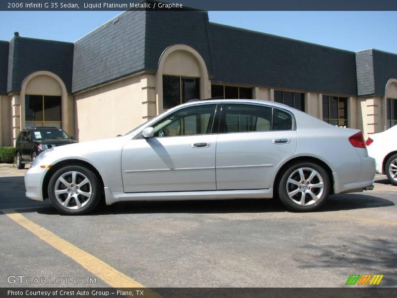 Liquid Platinum Metallic / Graphite 2006 Infiniti G 35 Sedan