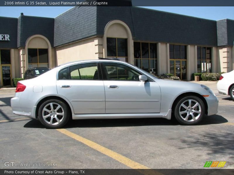 Liquid Platinum Metallic / Graphite 2006 Infiniti G 35 Sedan