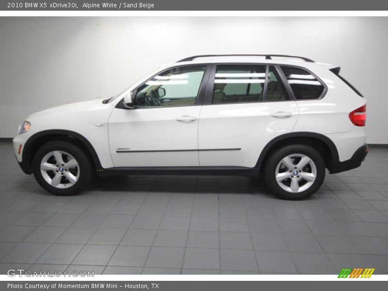 Alpine White / Sand Beige 2010 BMW X5 xDrive30i