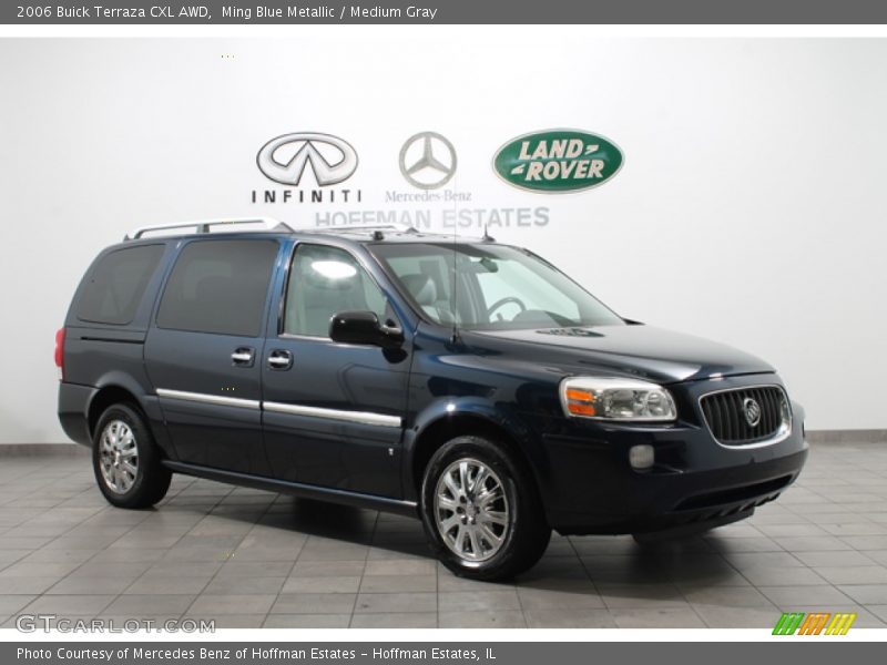 Ming Blue Metallic / Medium Gray 2006 Buick Terraza CXL AWD