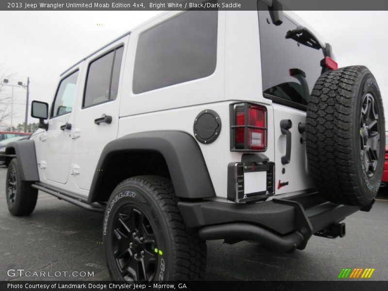 Bright White / Black/Dark Saddle 2013 Jeep Wrangler Unlimited Moab Edition 4x4