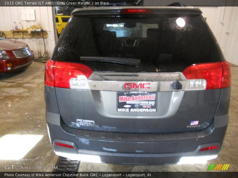Gray Green Metallic / Jet Black 2013 GMC Terrain SLT AWD