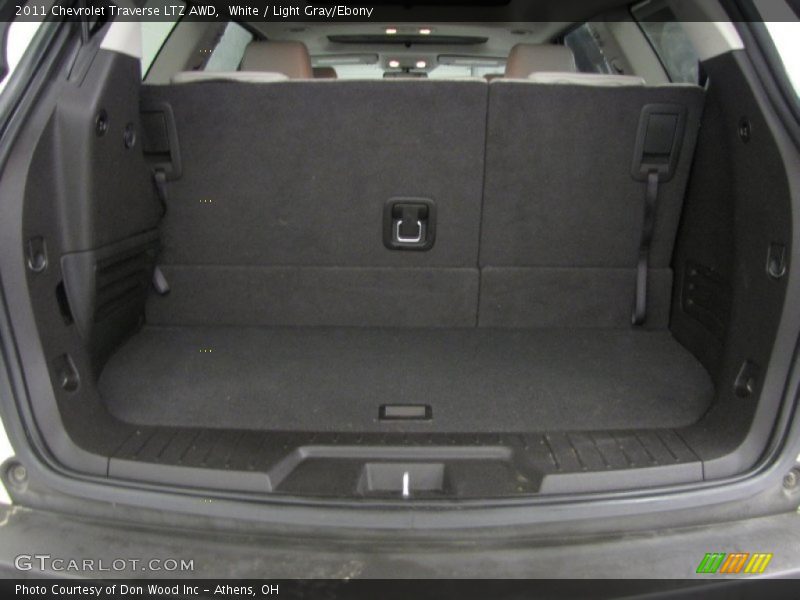 White / Light Gray/Ebony 2011 Chevrolet Traverse LTZ AWD