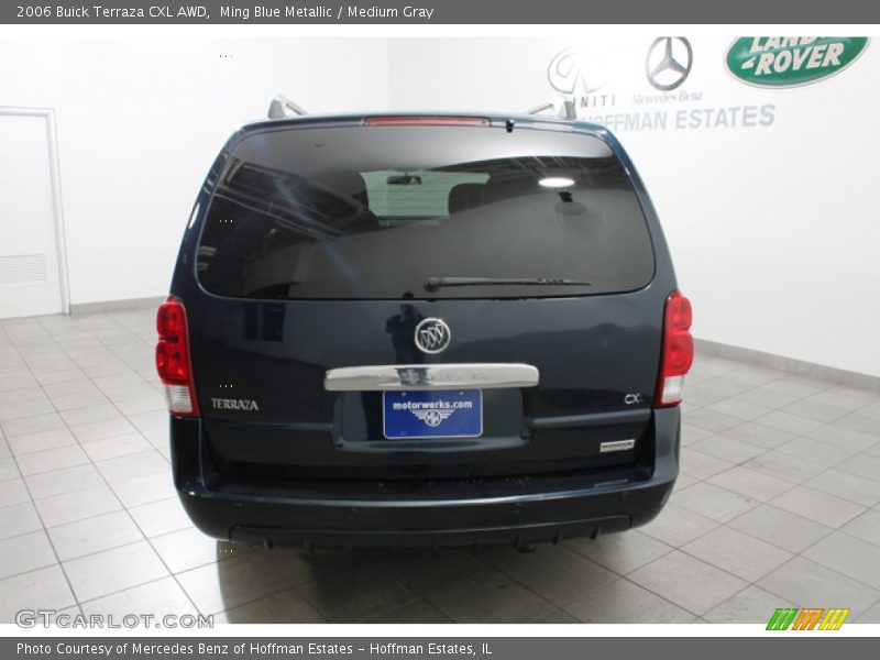 Ming Blue Metallic / Medium Gray 2006 Buick Terraza CXL AWD