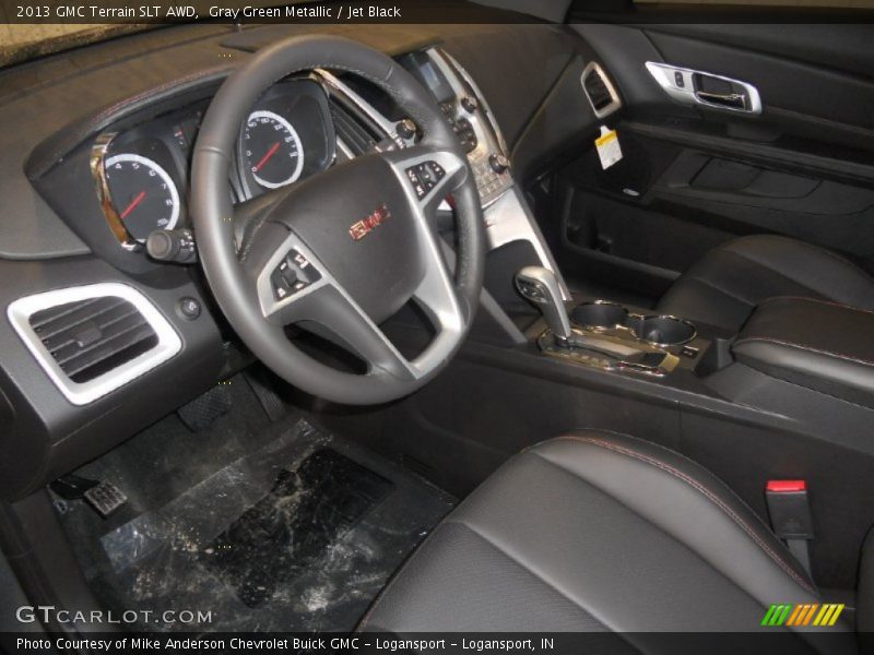 Gray Green Metallic / Jet Black 2013 GMC Terrain SLT AWD