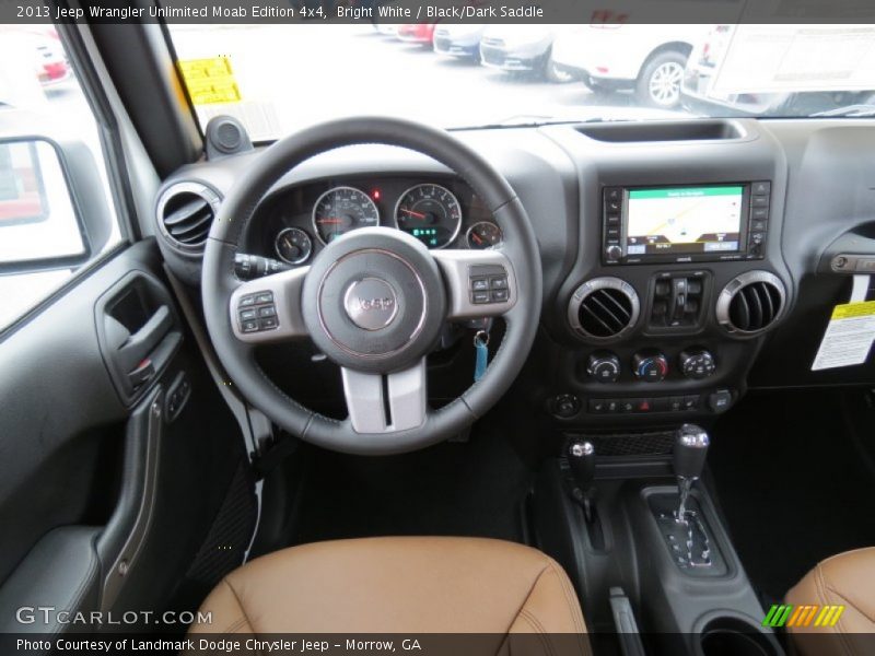Dashboard of 2013 Wrangler Unlimited Moab Edition 4x4
