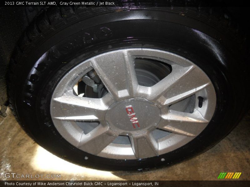 Gray Green Metallic / Jet Black 2013 GMC Terrain SLT AWD