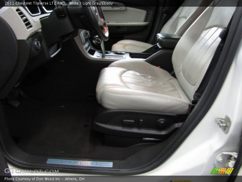 White / Light Gray/Ebony 2011 Chevrolet Traverse LTZ AWD