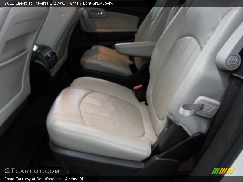 White / Light Gray/Ebony 2011 Chevrolet Traverse LTZ AWD