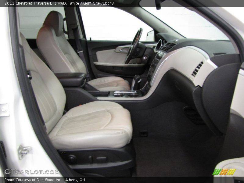 White / Light Gray/Ebony 2011 Chevrolet Traverse LTZ AWD