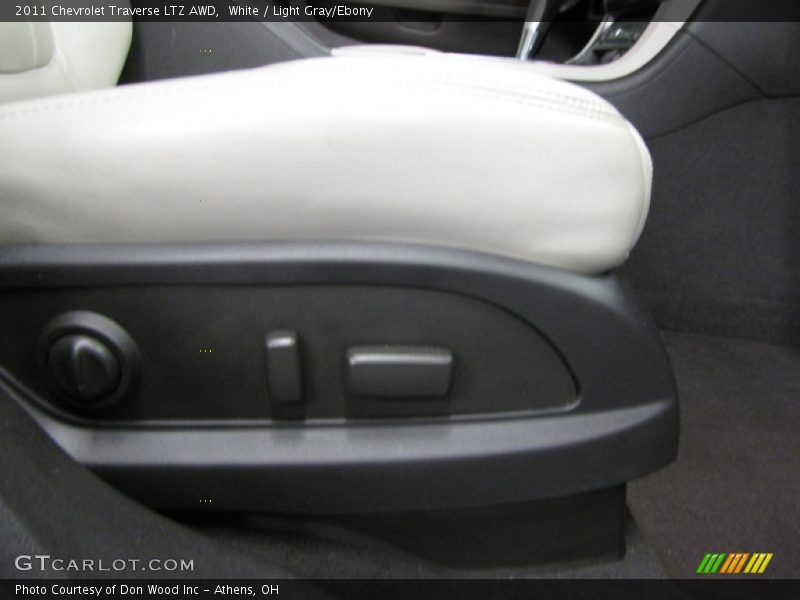 White / Light Gray/Ebony 2011 Chevrolet Traverse LTZ AWD