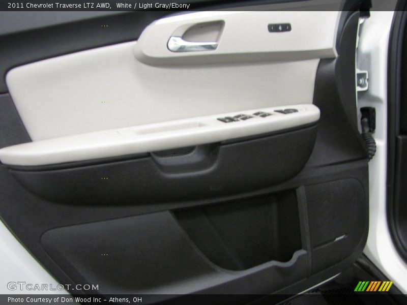 White / Light Gray/Ebony 2011 Chevrolet Traverse LTZ AWD
