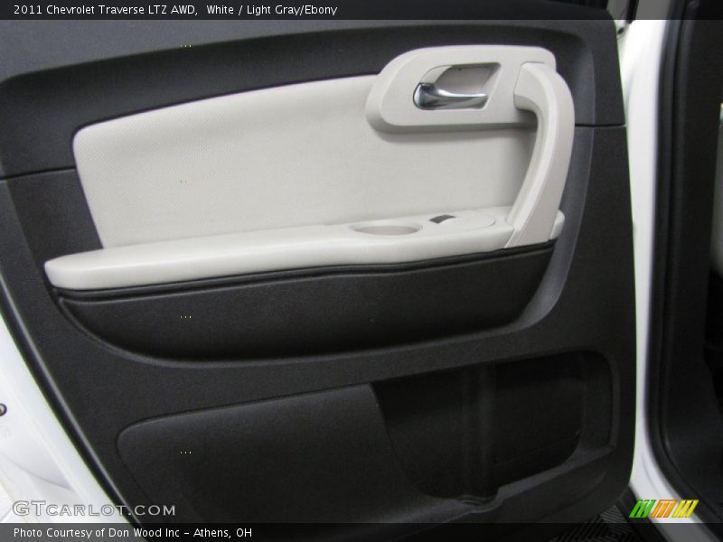 White / Light Gray/Ebony 2011 Chevrolet Traverse LTZ AWD
