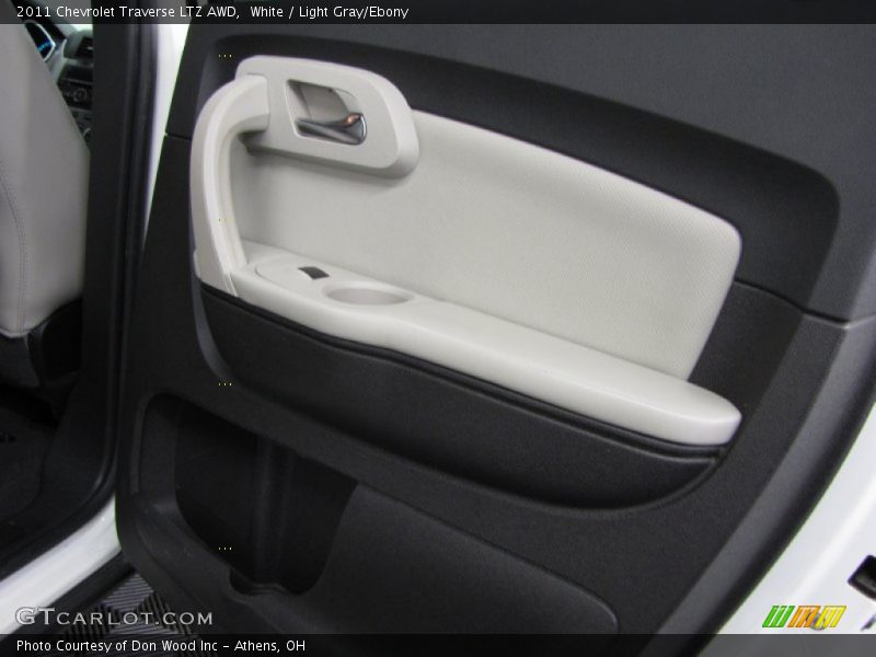 White / Light Gray/Ebony 2011 Chevrolet Traverse LTZ AWD