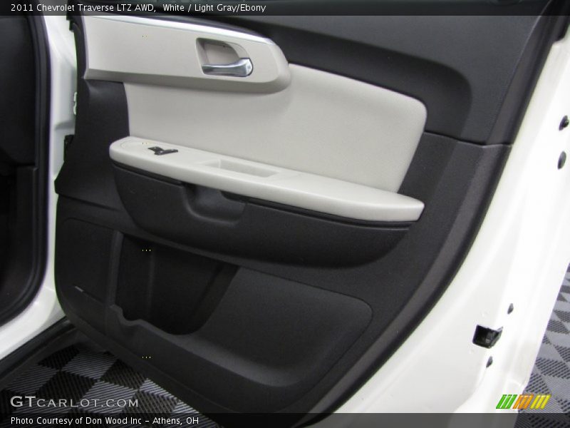 White / Light Gray/Ebony 2011 Chevrolet Traverse LTZ AWD