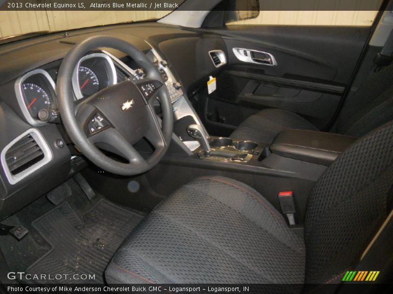 Atlantis Blue Metallic / Jet Black 2013 Chevrolet Equinox LS